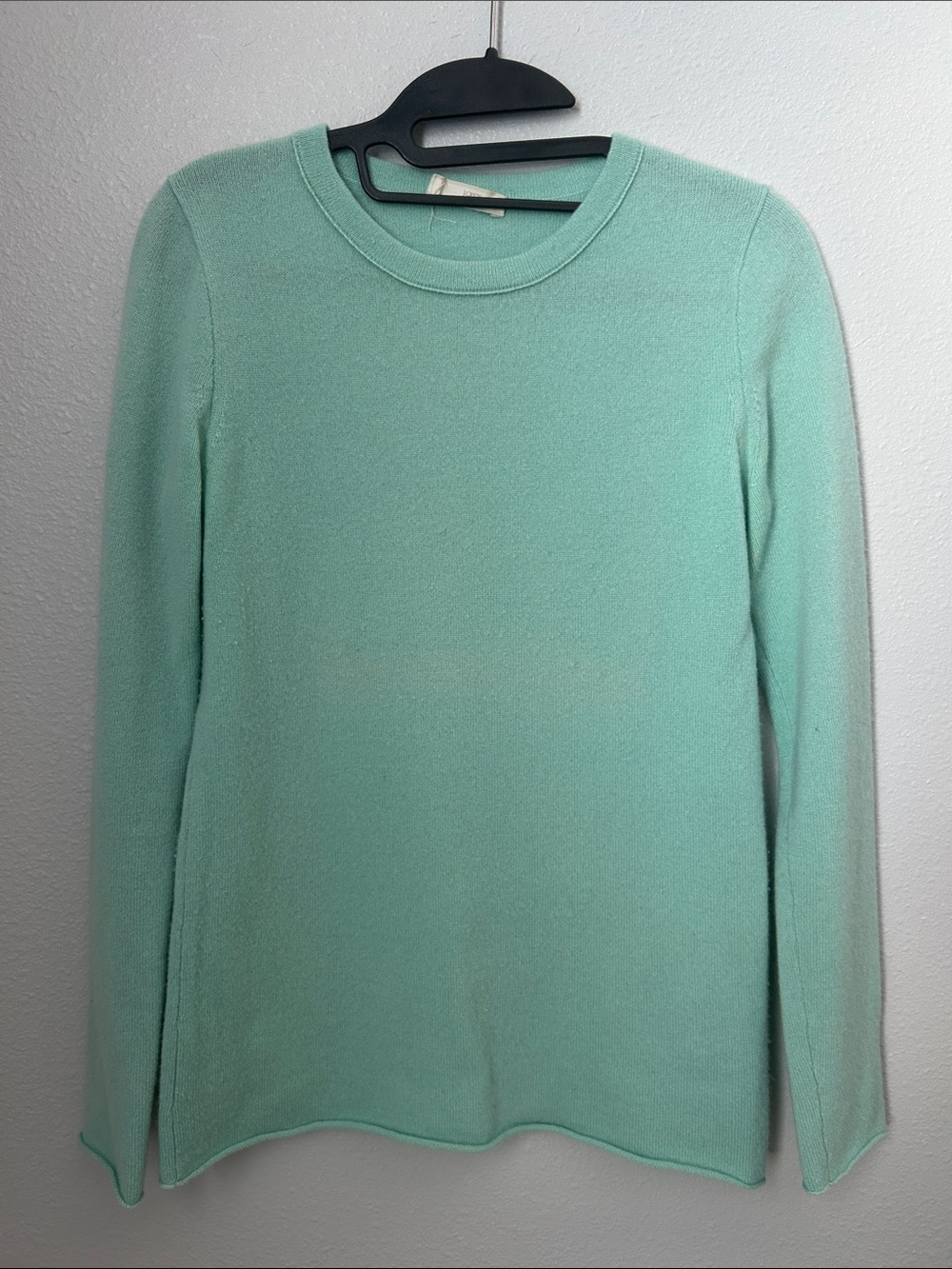 J Crew Light Mint Cashmere Sweater
